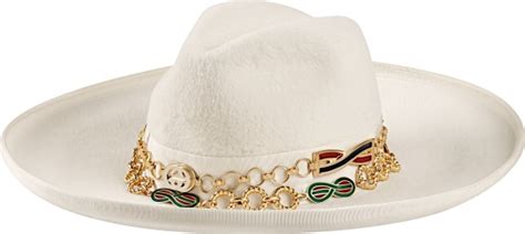 cowboy hat from gucci shirt|white double chain cowboy hat.